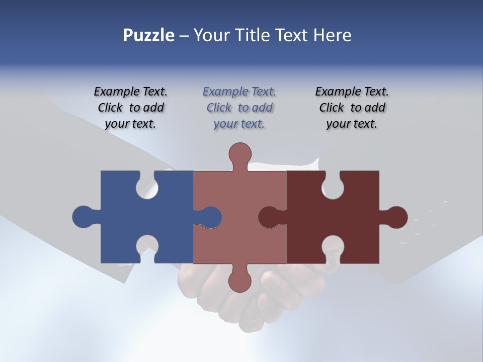 Suit Partnership Sky PowerPoint Template