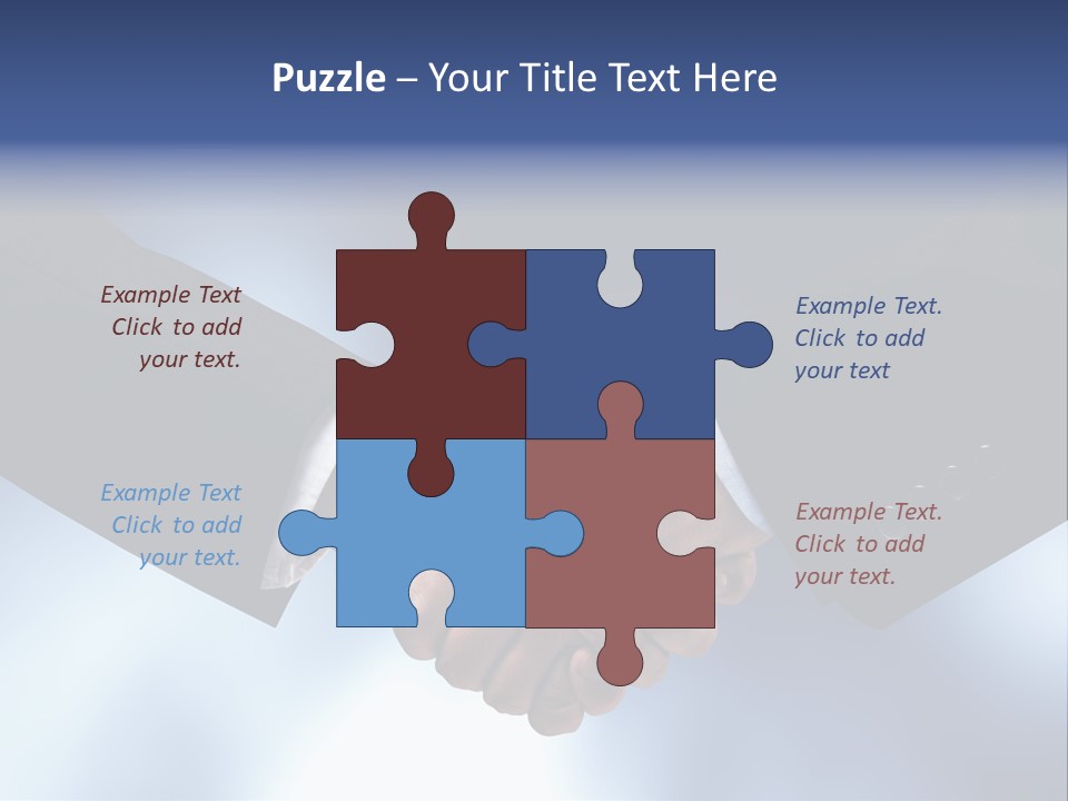 Suit Partnership Sky PowerPoint Template