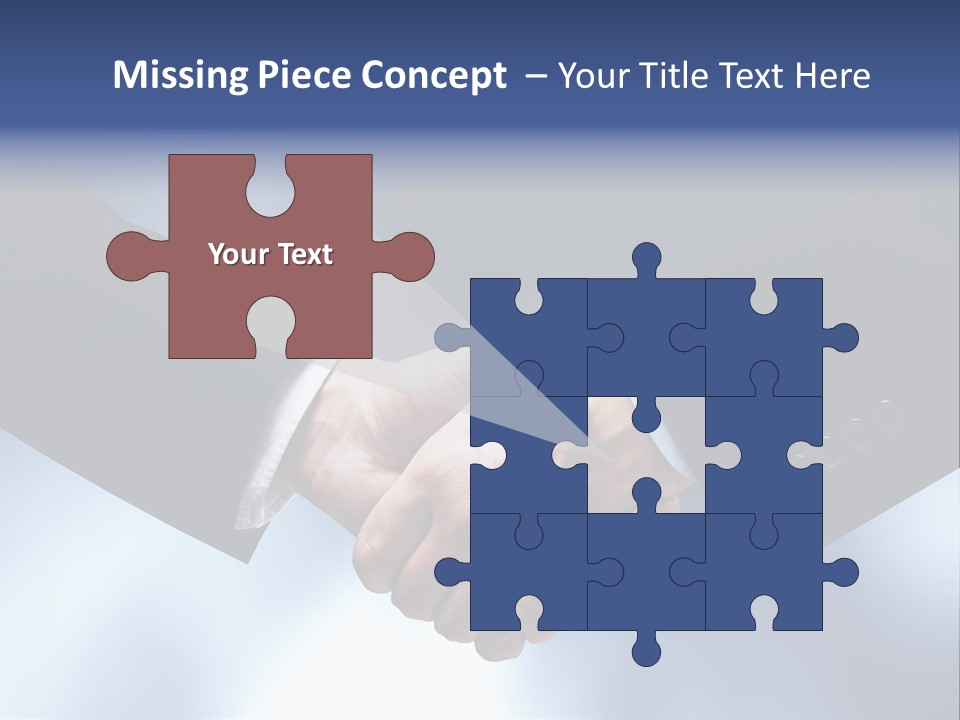 Suit Partnership Sky PowerPoint Template