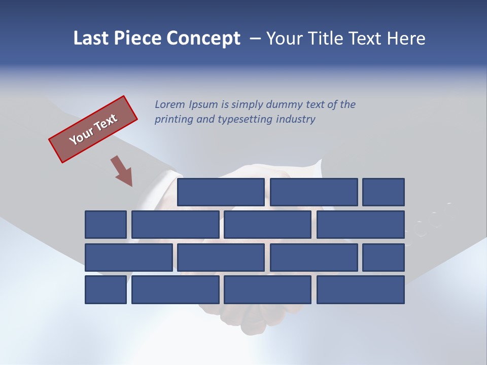 Suit Partnership Sky PowerPoint Template