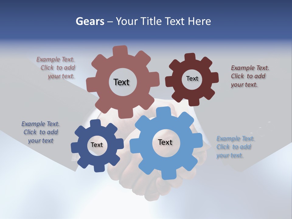 Suit Partnership Sky PowerPoint Template