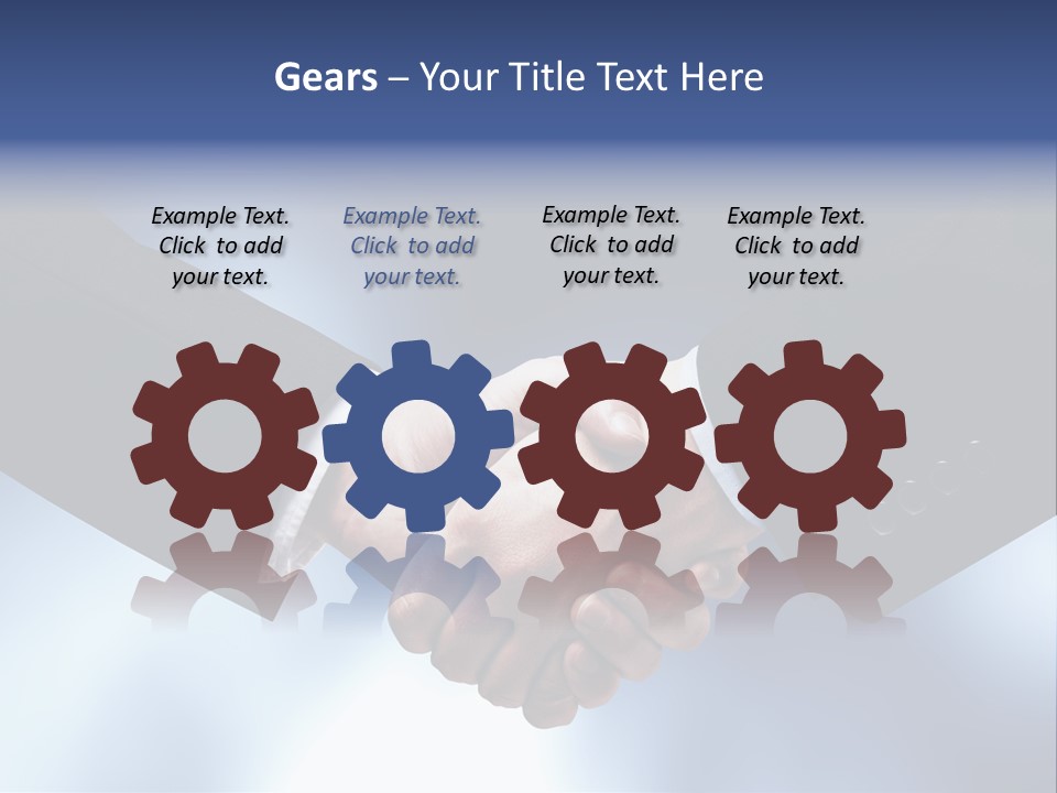 Suit Partnership Sky PowerPoint Template