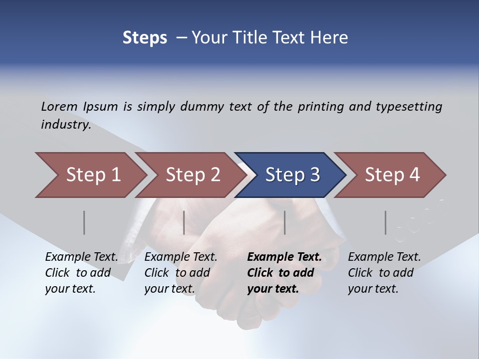 Suit Partnership Sky PowerPoint Template