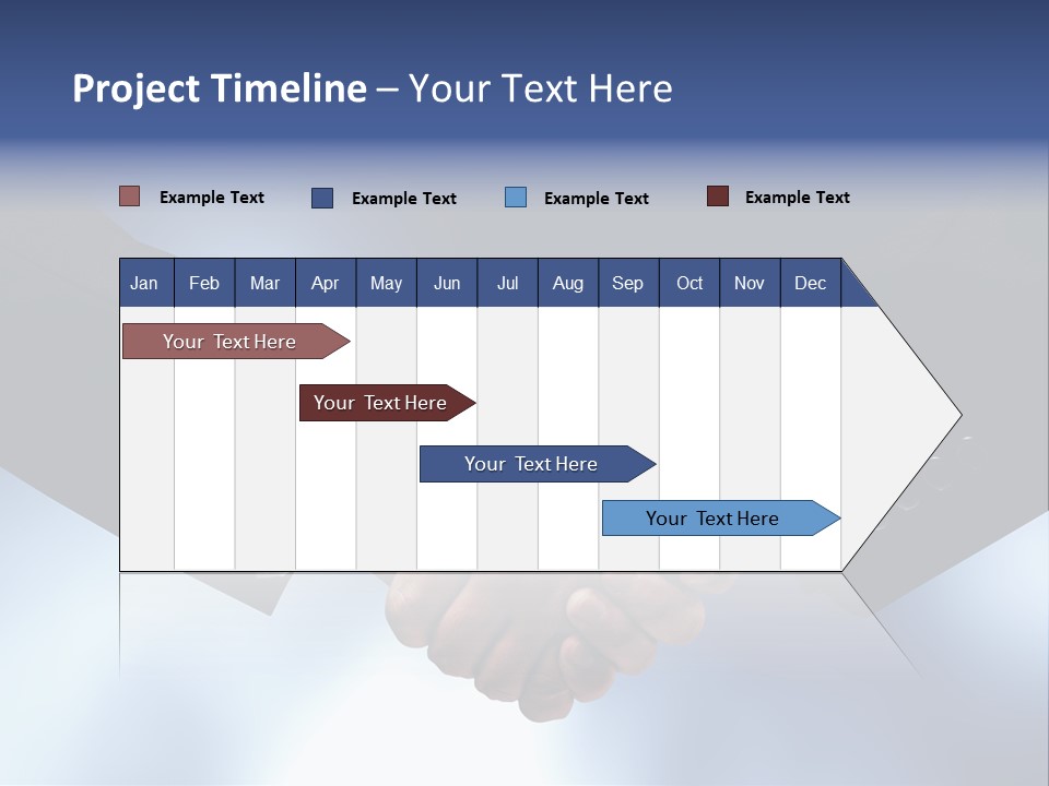 Suit Partnership Sky PowerPoint Template