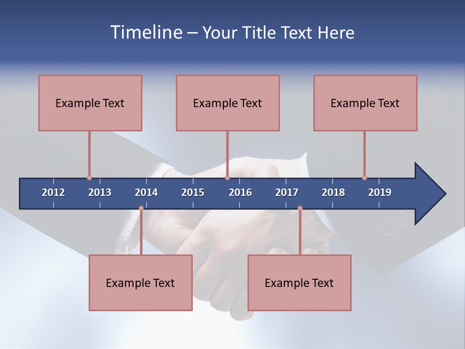 Suit Partnership Sky PowerPoint Template