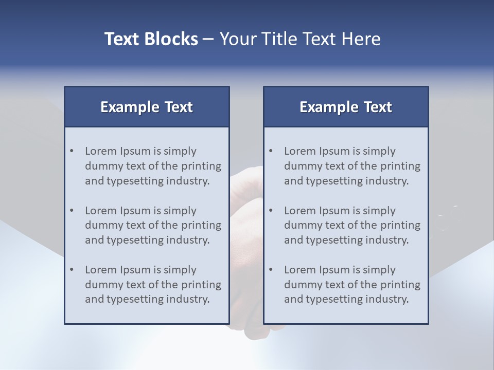 Suit Partnership Sky PowerPoint Template