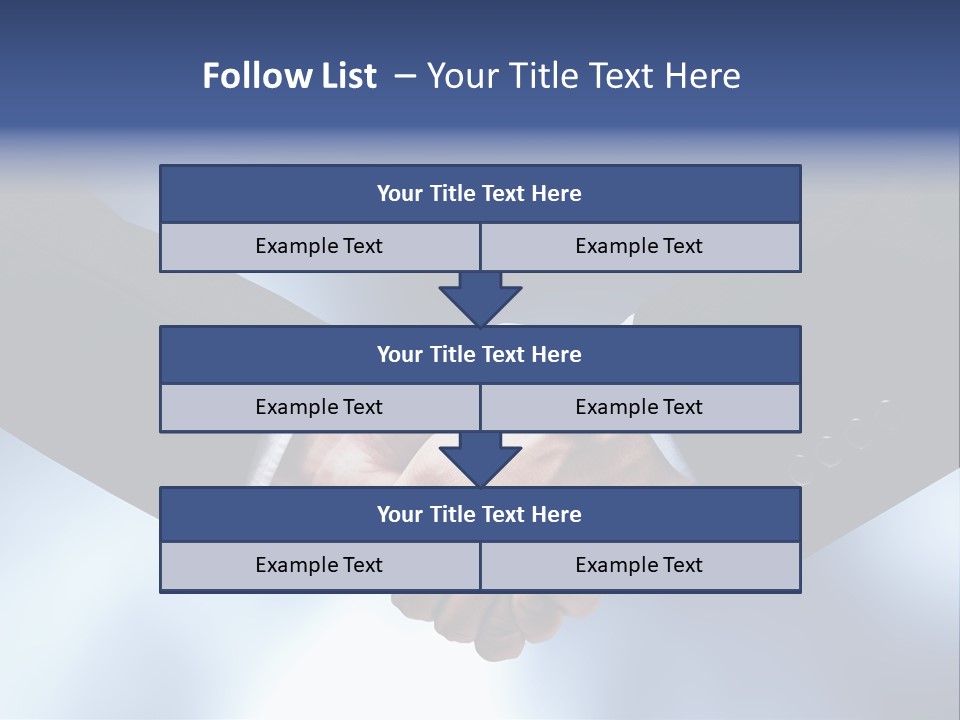 Suit Partnership Sky PowerPoint Template