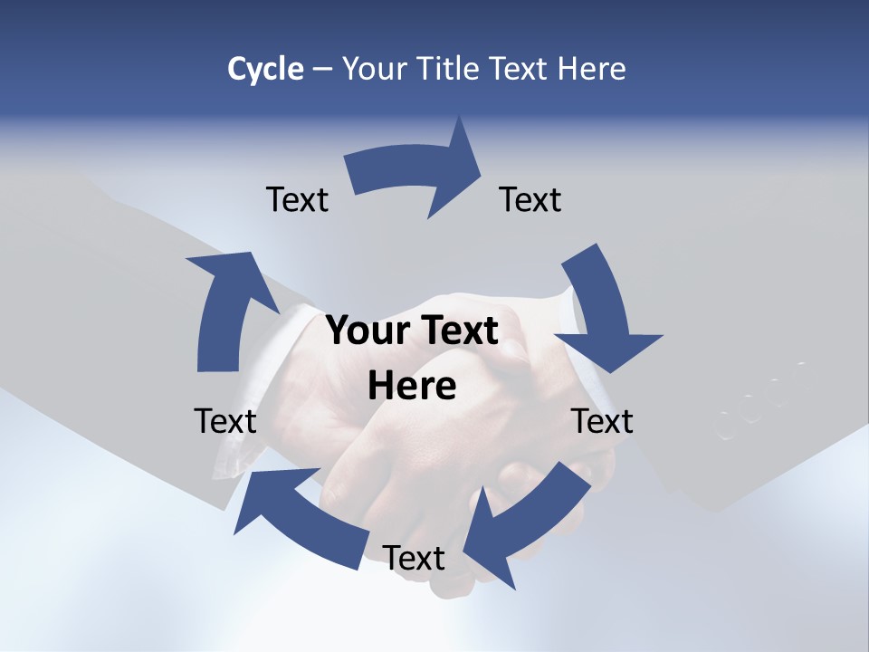 Suit Partnership Sky PowerPoint Template