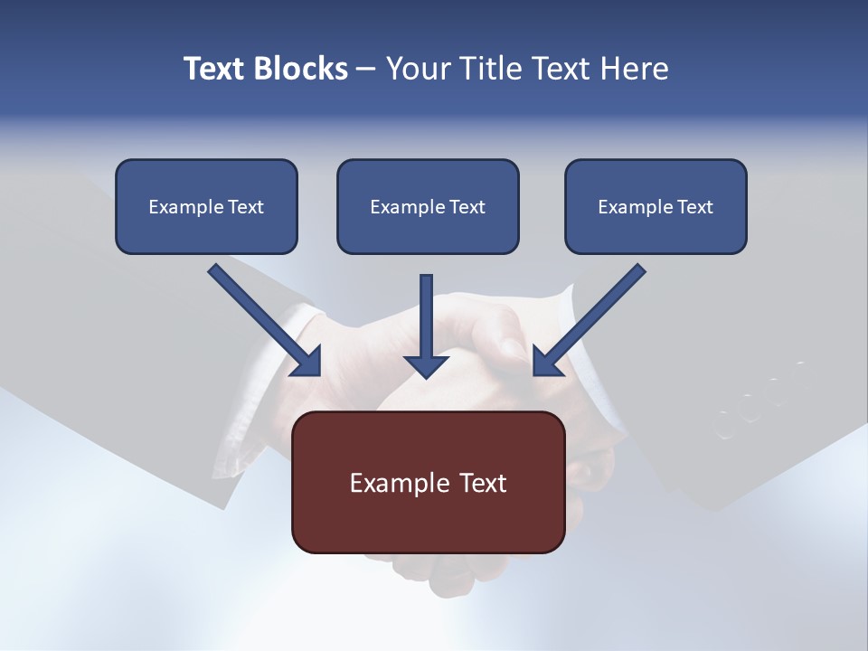 Suit Partnership Sky PowerPoint Template