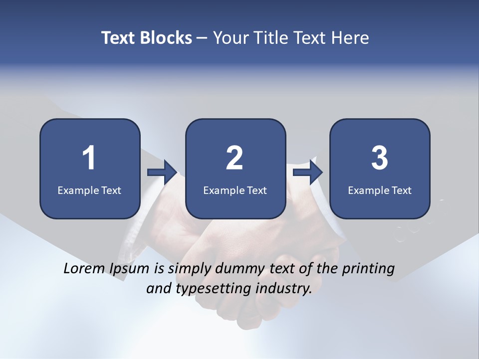 Suit Partnership Sky PowerPoint Template