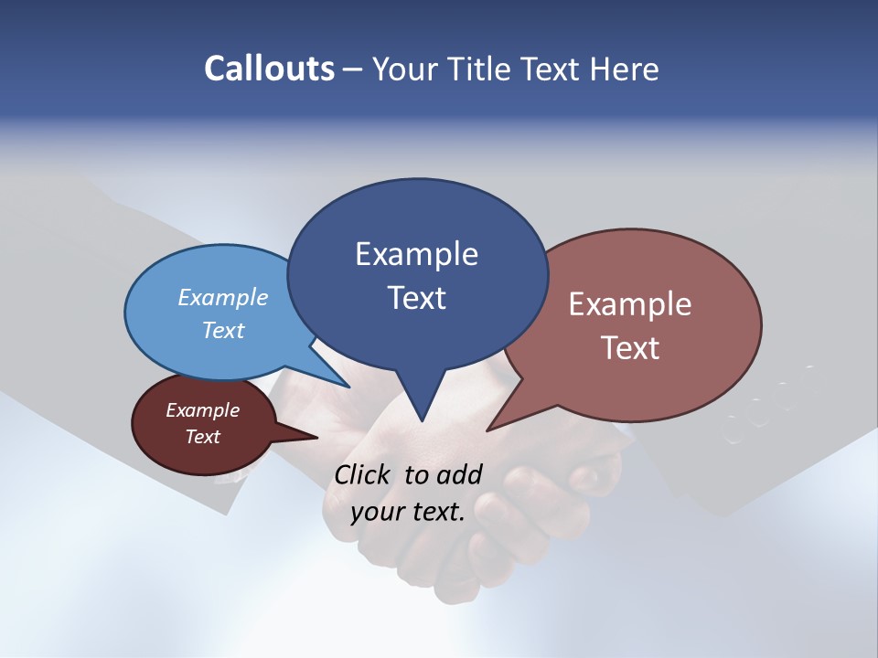 Suit Partnership Sky PowerPoint Template