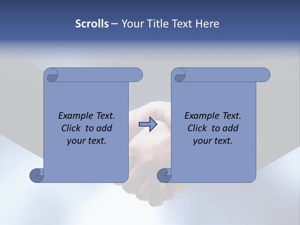 Suit Partnership Sky PowerPoint Template