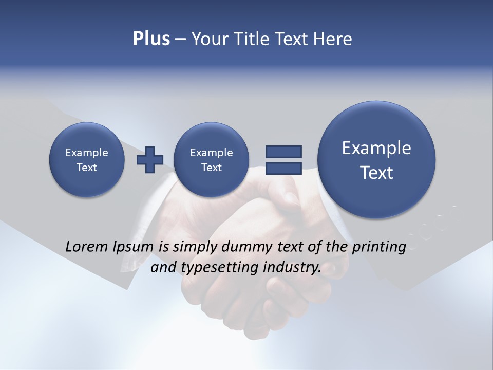 Suit Partnership Sky PowerPoint Template