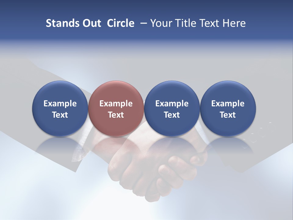 Suit Partnership Sky PowerPoint Template