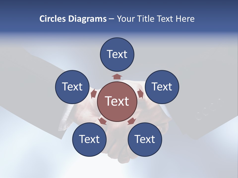 Suit Partnership Sky PowerPoint Template