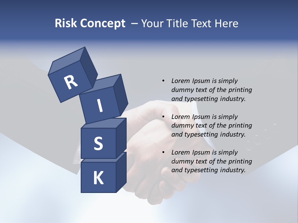 Suit Partnership Sky PowerPoint Template