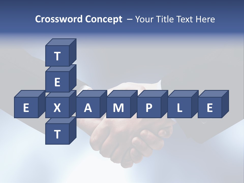 Suit Partnership Sky PowerPoint Template