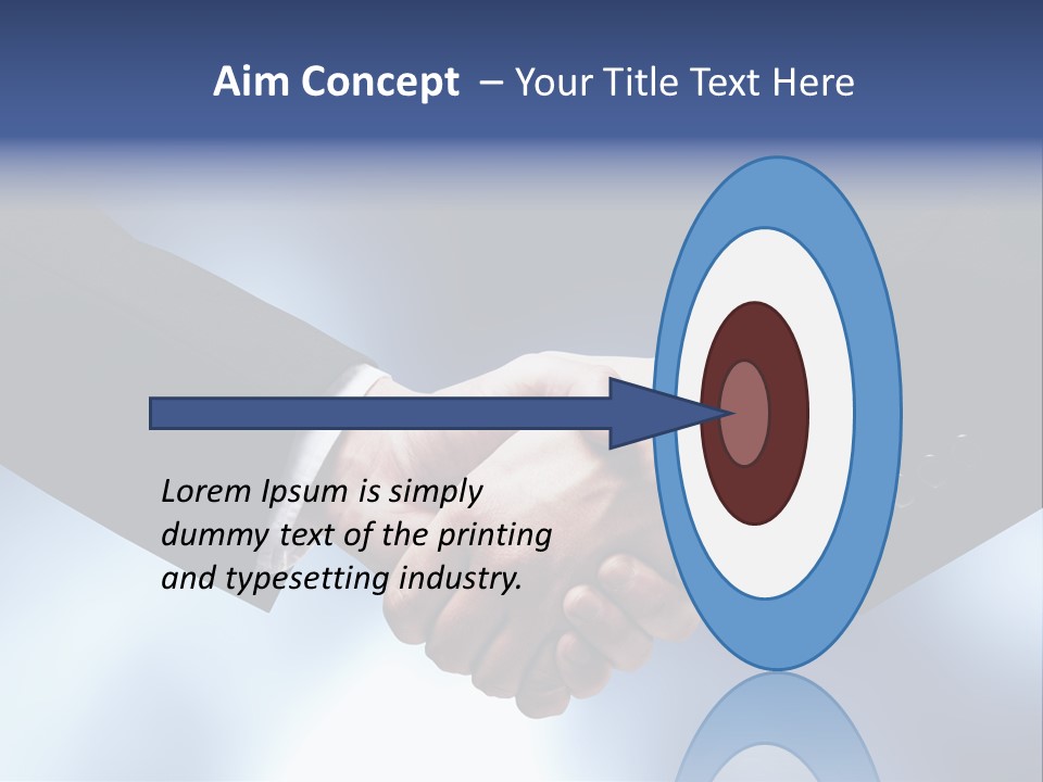 Suit Partnership Sky PowerPoint Template