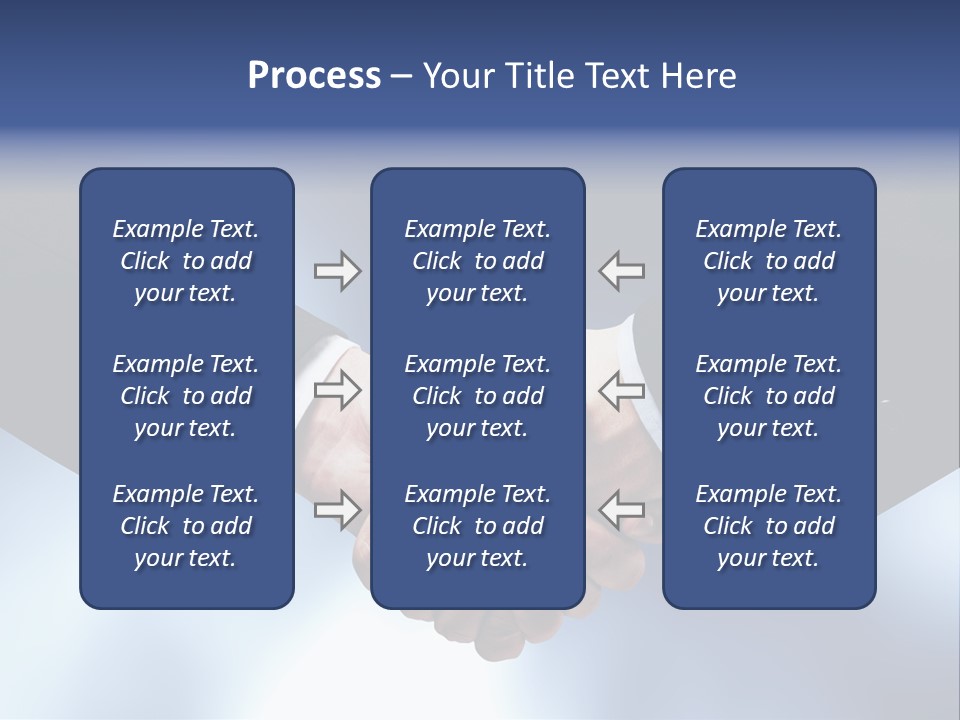 Suit Partnership Sky PowerPoint Template