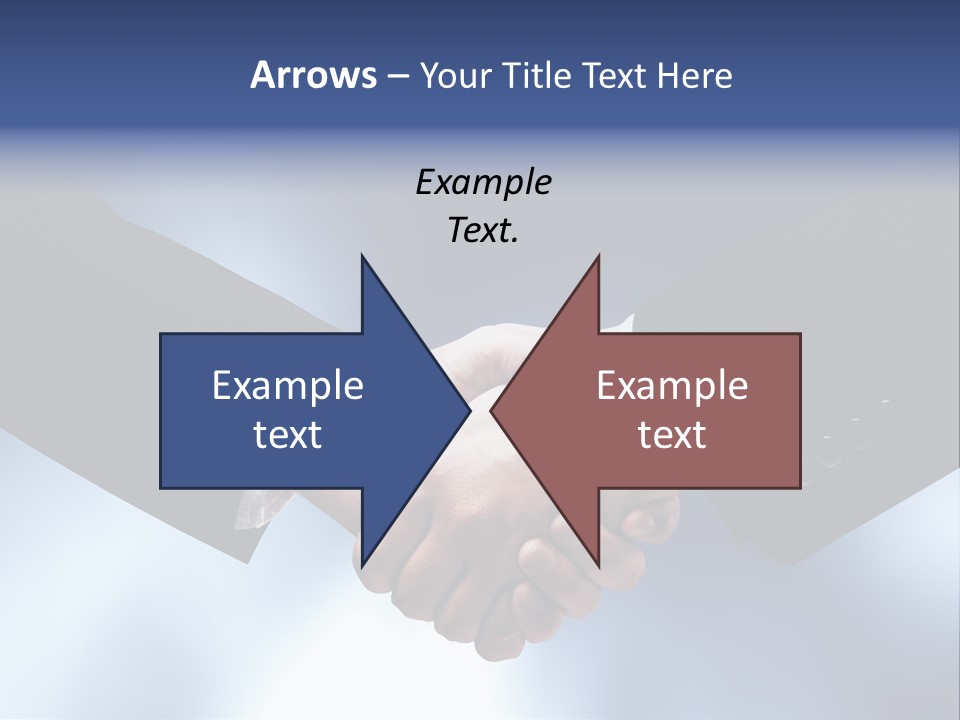 Suit Partnership Sky PowerPoint Template