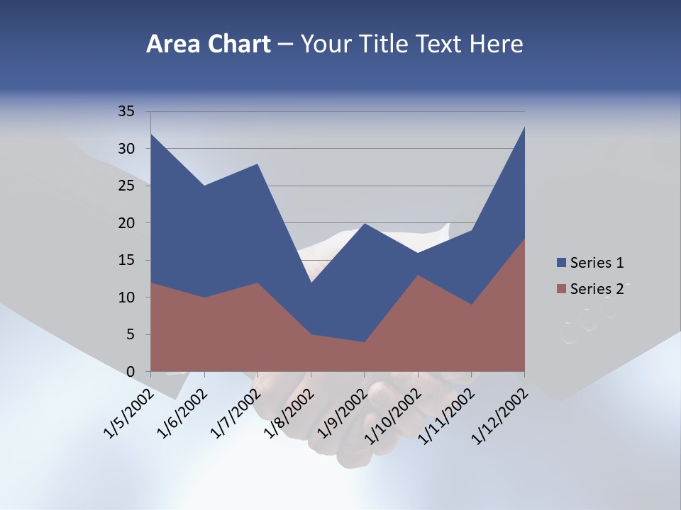 Suit Partnership Sky PowerPoint Template