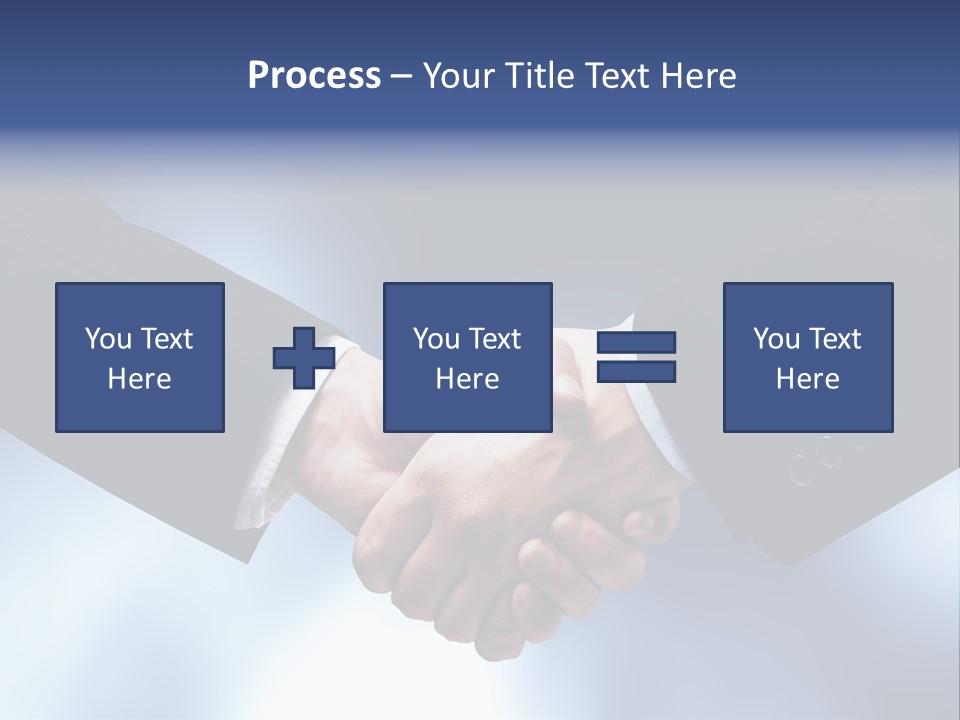 Suit Partnership Sky PowerPoint Template