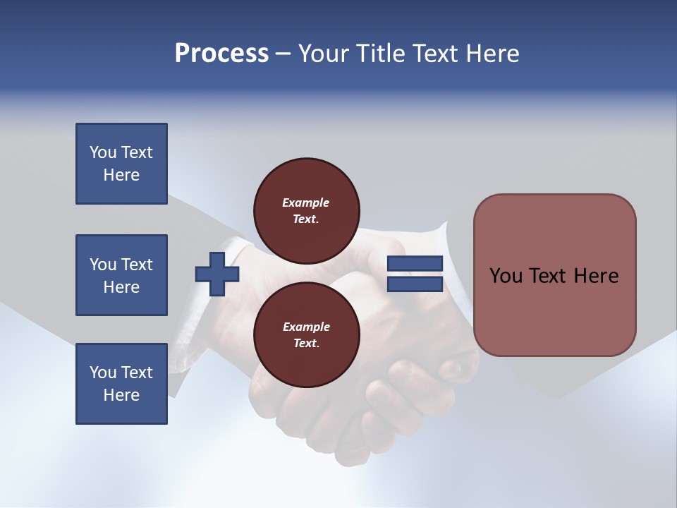 Suit Partnership Sky PowerPoint Template
