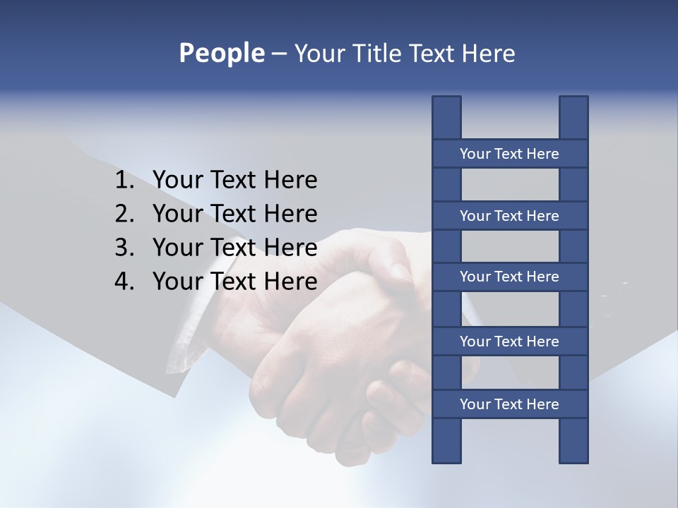 Suit Partnership Sky PowerPoint Template