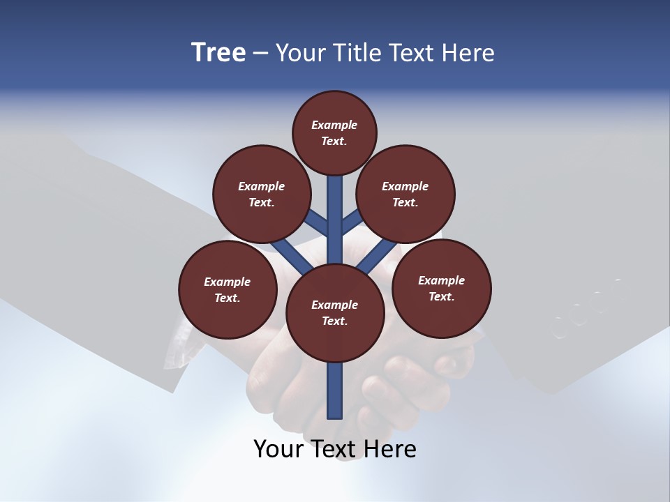 Suit Partnership Sky PowerPoint Template