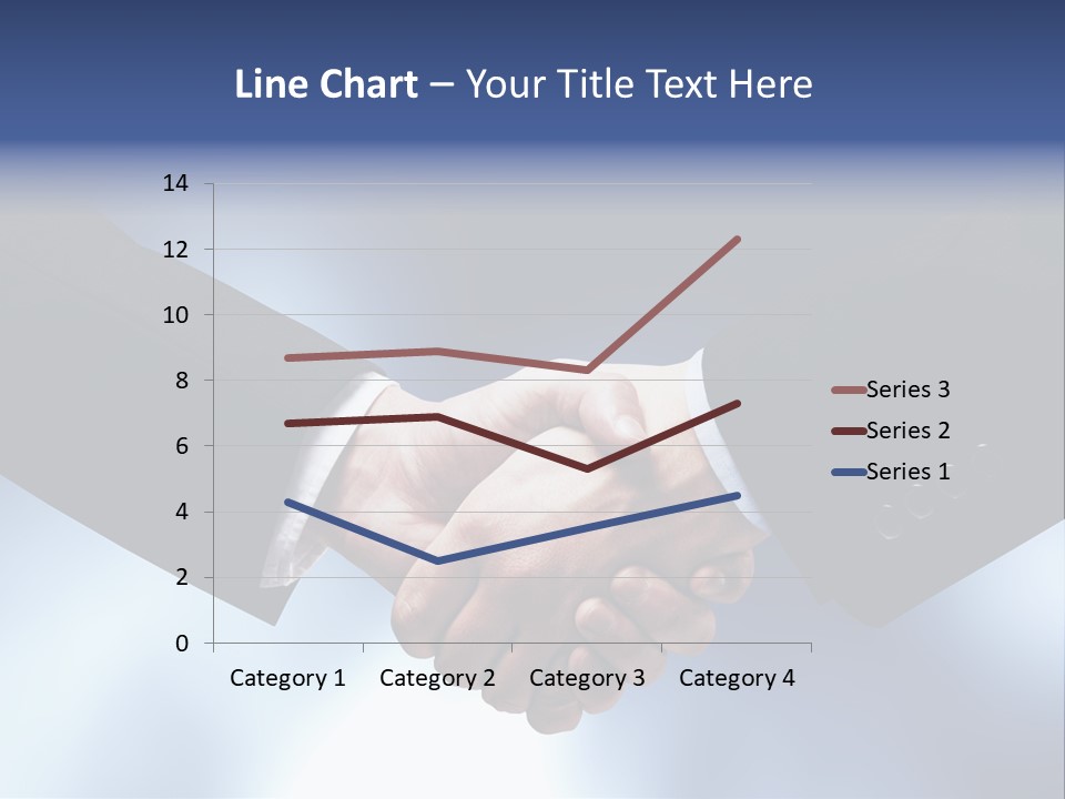Suit Partnership Sky PowerPoint Template