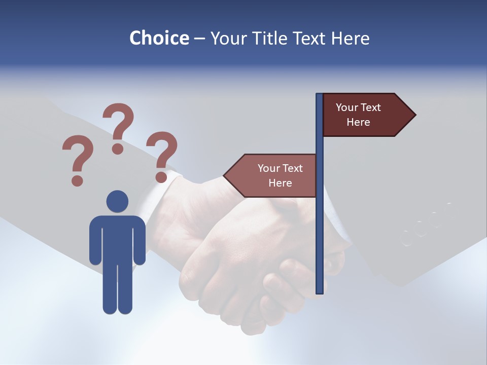 Suit Partnership Sky PowerPoint Template