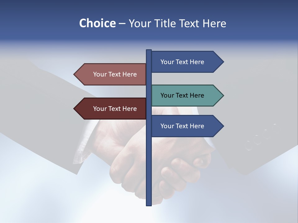 Suit Partnership Sky PowerPoint Template