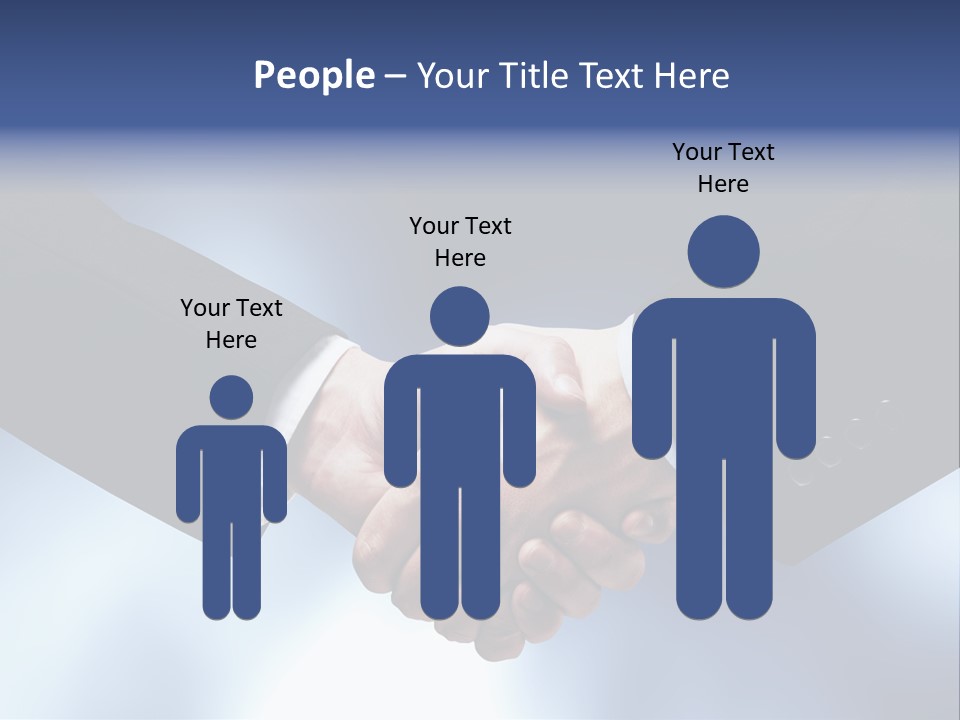 Suit Partnership Sky PowerPoint Template