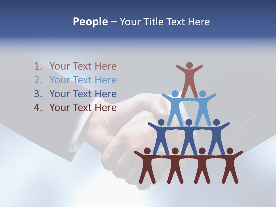 Suit Partnership Sky PowerPoint Template