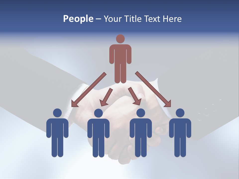 Suit Partnership Sky PowerPoint Template