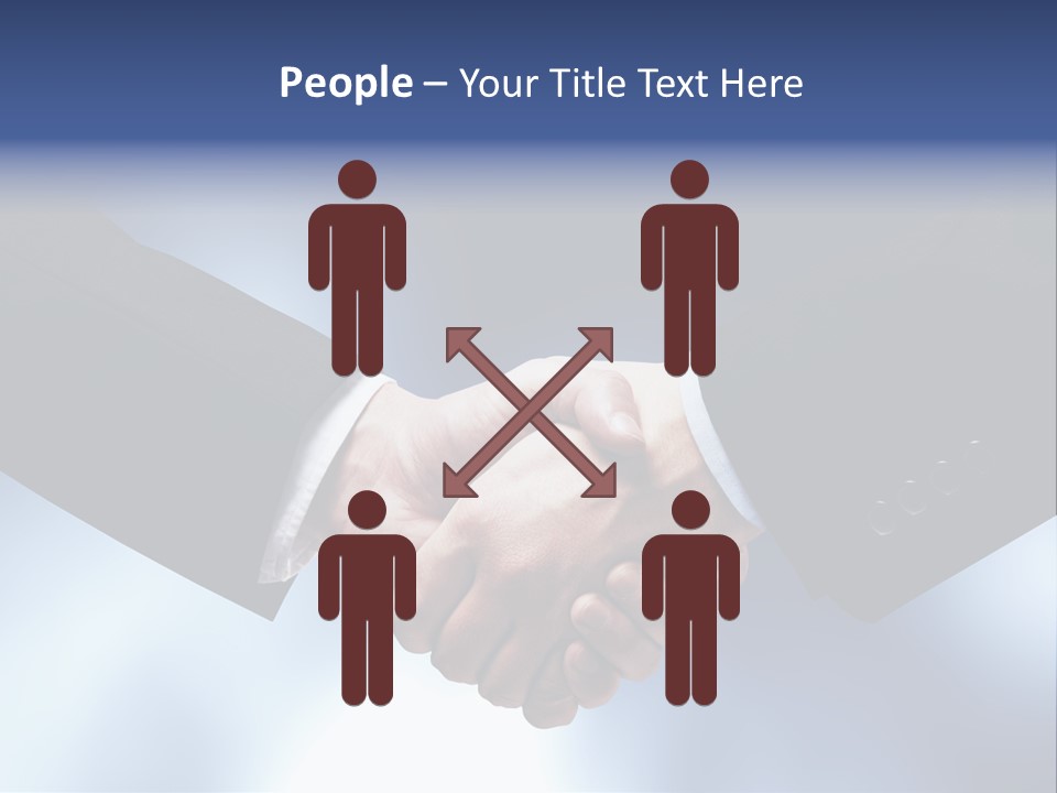 Suit Partnership Sky PowerPoint Template