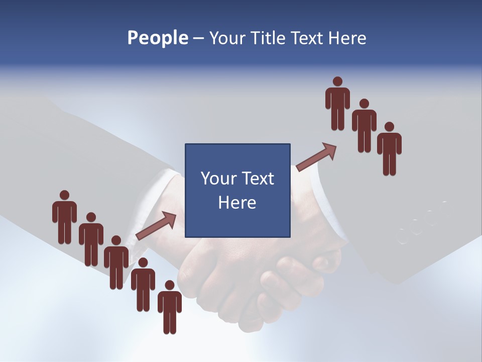 Suit Partnership Sky PowerPoint Template