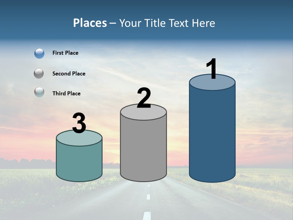 Spring Way Landscape PowerPoint Template