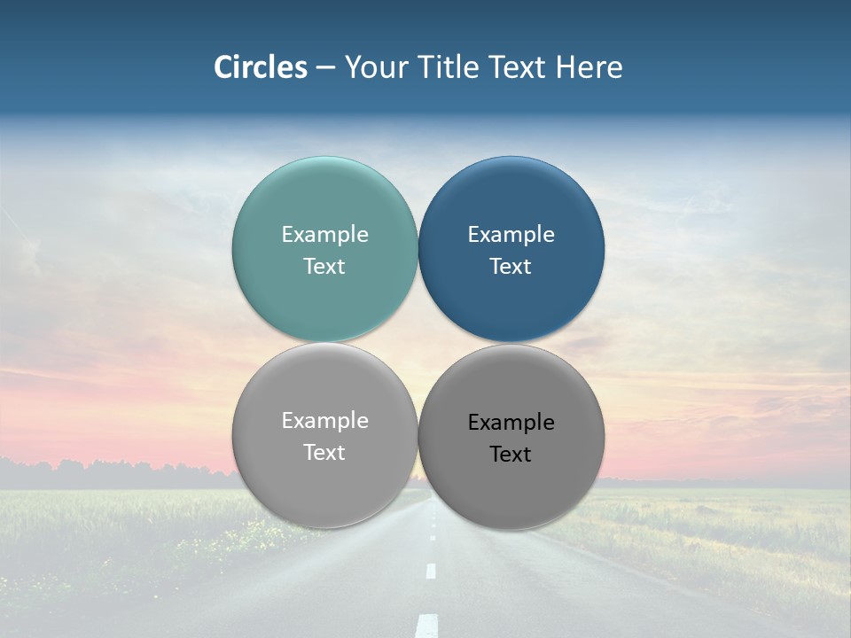 Spring Way Landscape PowerPoint Template