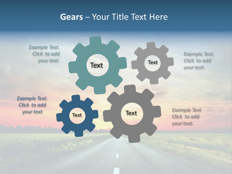 Spring Way Landscape PowerPoint Template