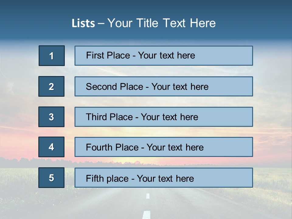 Spring Way Landscape PowerPoint Template