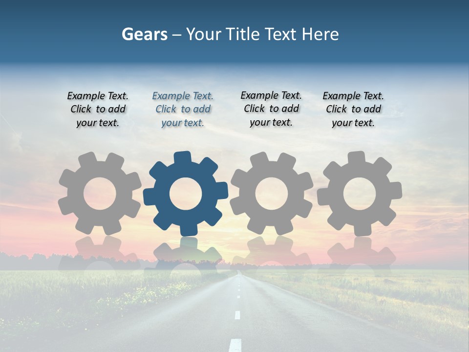 Spring Way Landscape PowerPoint Template