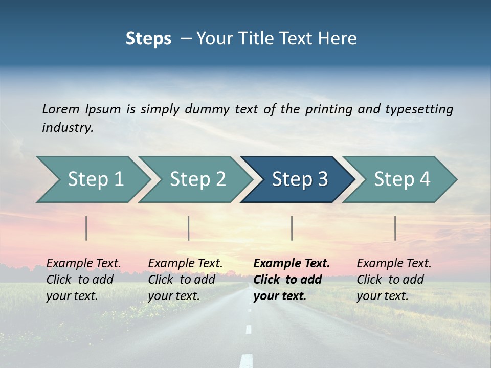 Spring Way Landscape PowerPoint Template
