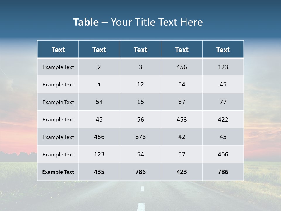 Spring Way Landscape PowerPoint Template