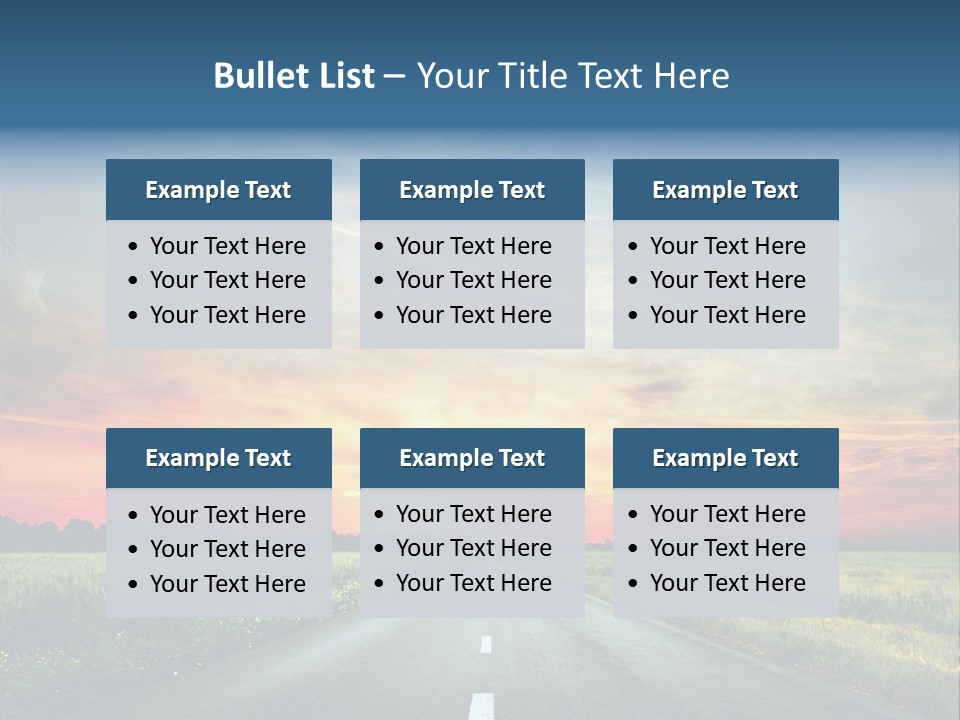 Spring Way Landscape PowerPoint Template