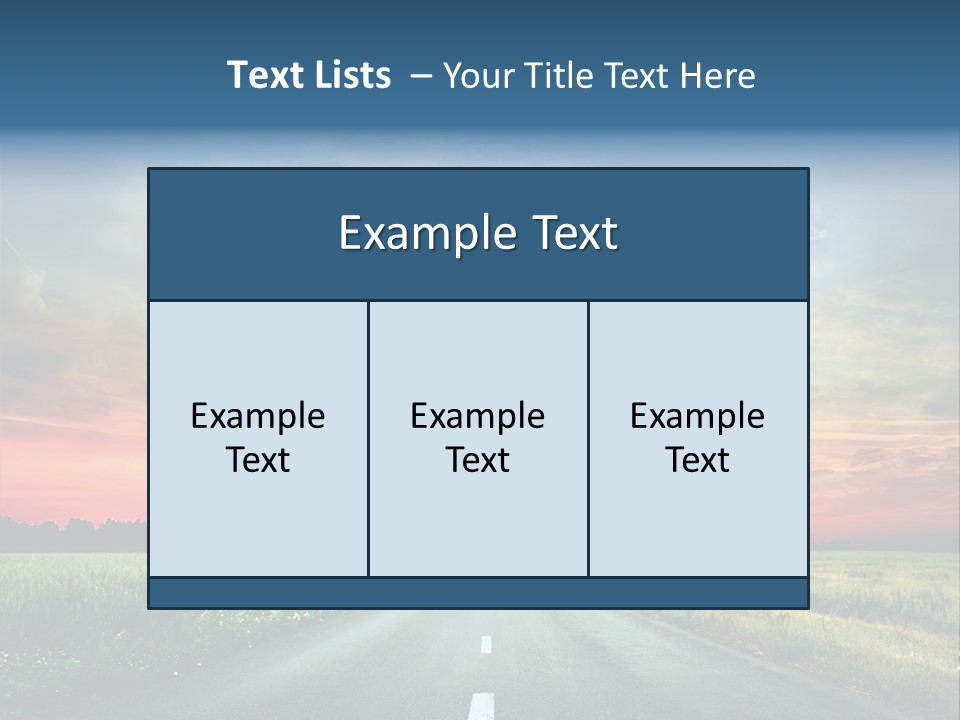 Spring Way Landscape PowerPoint Template