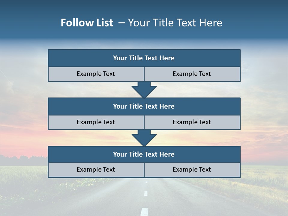 Spring Way Landscape PowerPoint Template