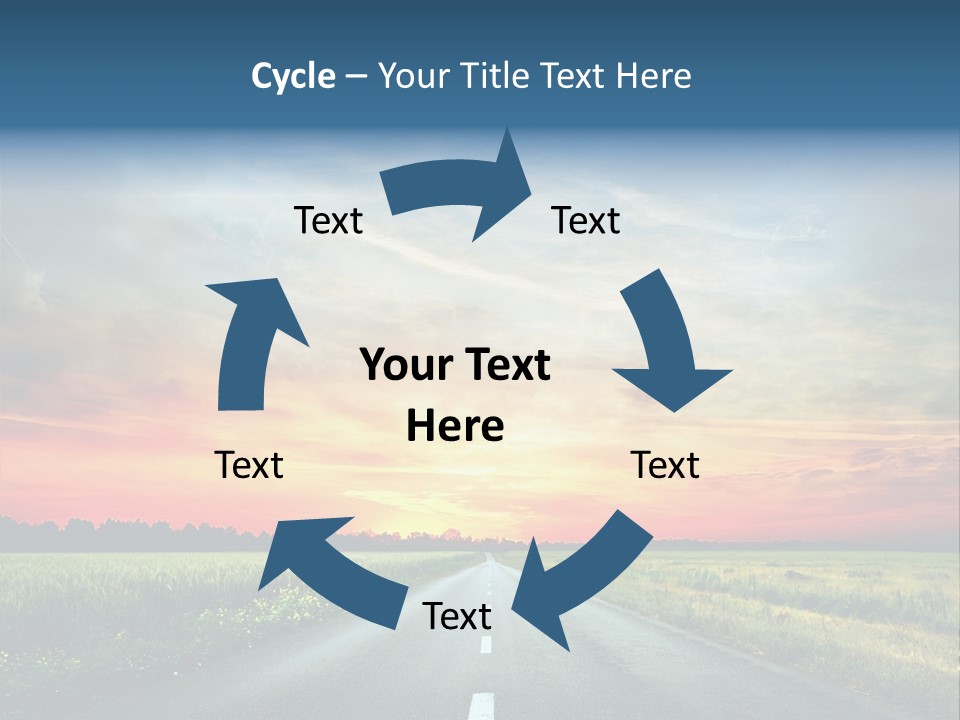 Spring Way Landscape PowerPoint Template