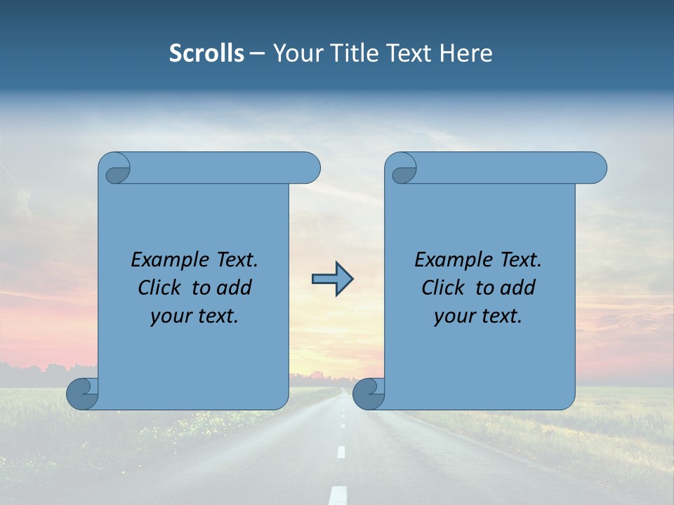 Spring Way Landscape PowerPoint Template