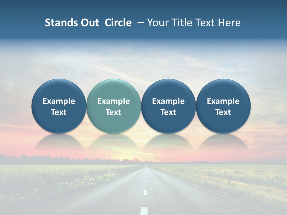 Spring Way Landscape PowerPoint Template
